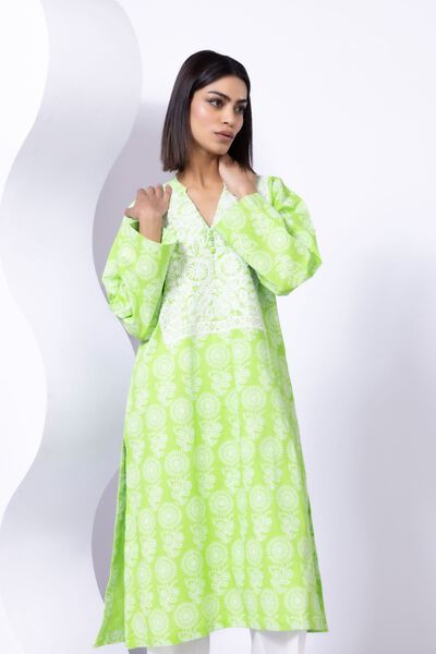Embroidered | Crosshatch Poplin | Kurta | USD 35.00