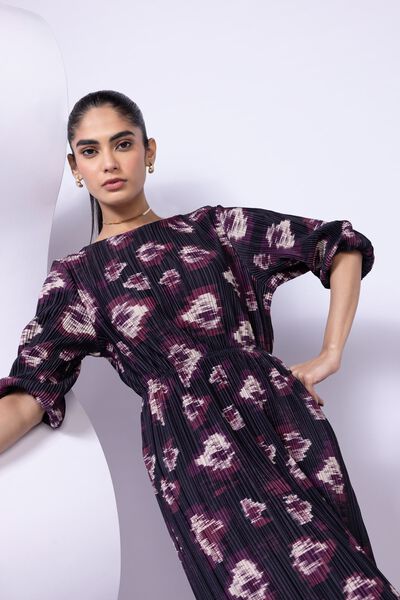 Printed | Pleated Georgette | Maxi Dress | USD 9.00