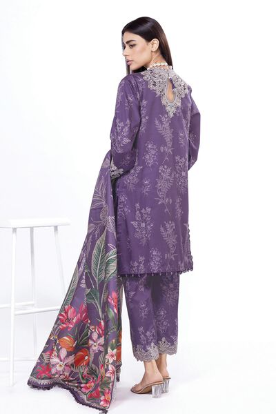 Embroidered | Cotton Satin | Fabrics 3 Piece | USD 30.00