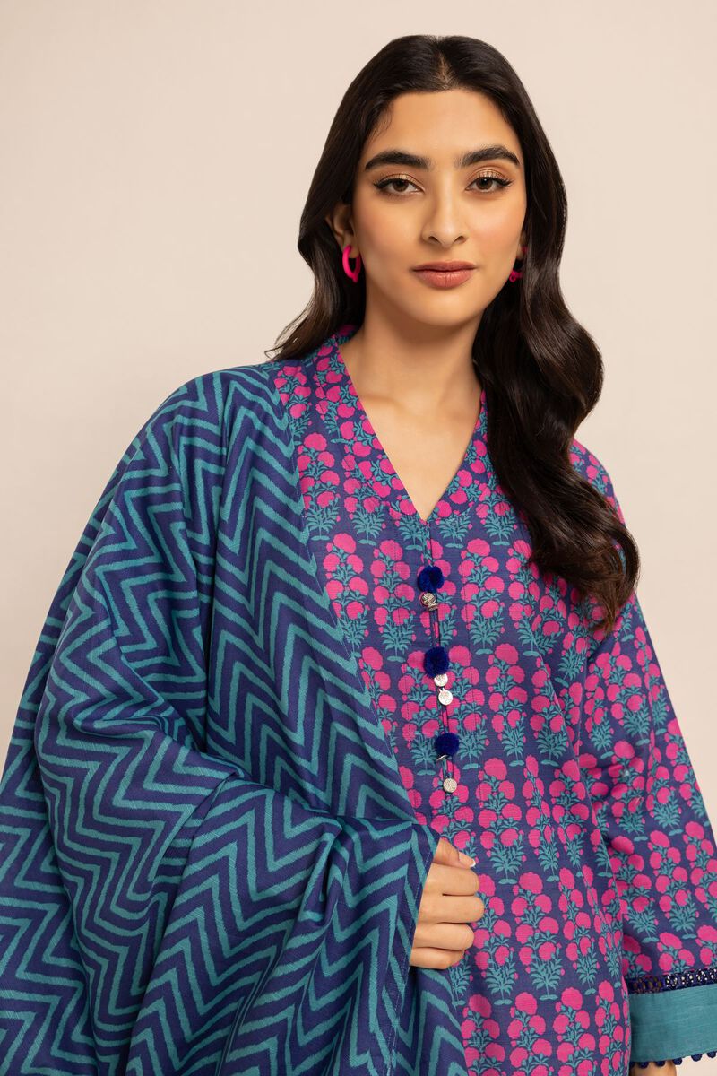 Khaddar | Printed | Fabrics 2 Piece | Top Dupatta | null
