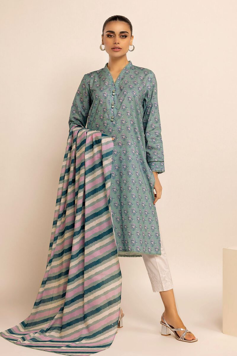 Cambric | Printed | Fabrics 2 Piece | Top Dupatta | null