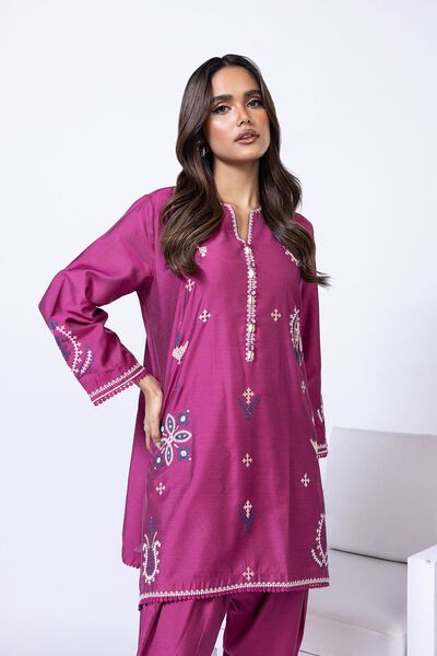 Embroidered | Raw Silk | Kurta | USD 15.00