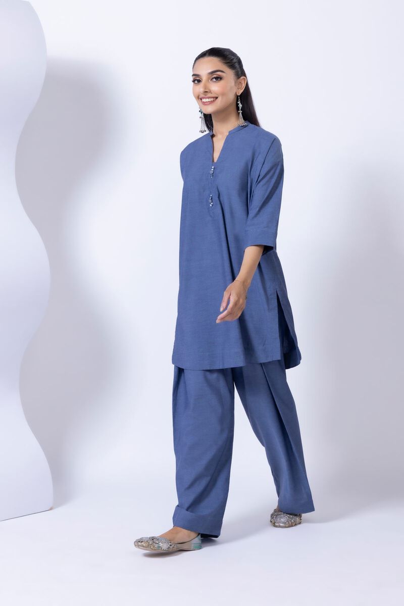 Dyed | Chambray | Kurta | null