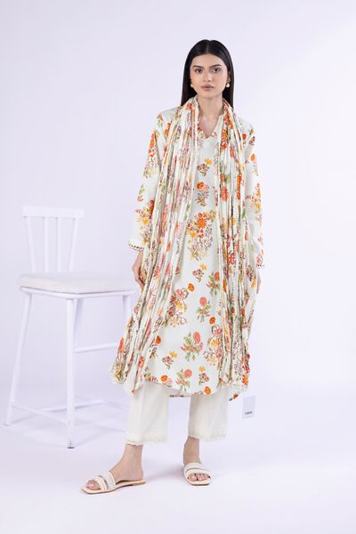 Printed | Voile | Dupatta | USD 15.00