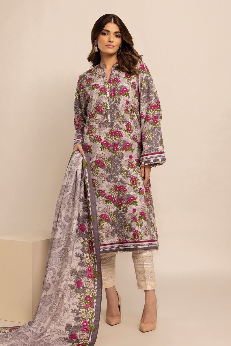 Light Khaddar | Printed | Fabrics 2 Piece | Top Dupatta | null