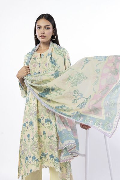 Embroidered | Lawn | Fabrics 3 Piece | USD 40.00