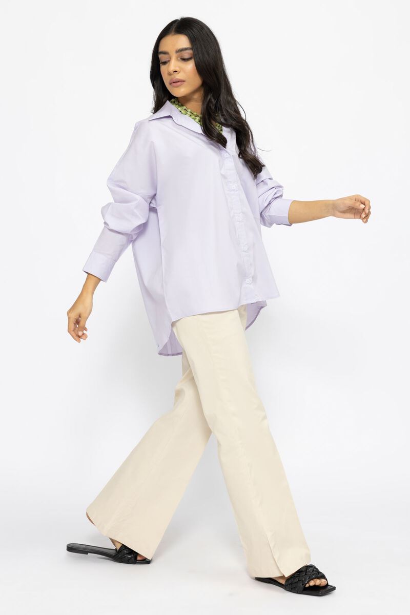 Buy Drop Shoulder Button Down Shirt | 6.00 USD | 1001762508 | Khaadi Global