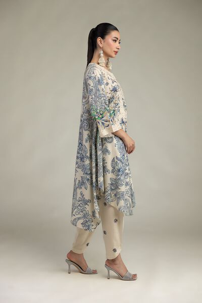 Embroidered | Raw Silk | Floral Silk Shalwar | USD 9.00