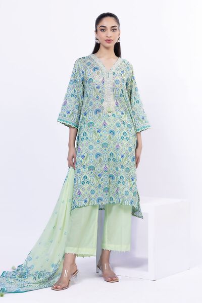 Embroidered | Lawn | Fabrics 3 Piece | USD 20.00