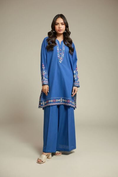 Embroidered | Cambric | Fabrics 2 Piece | Top and Bottom | USD 40.00