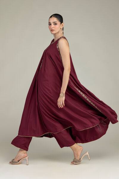 Embroidered | Raw Silk | Raw Silk Pants | USD 10.50