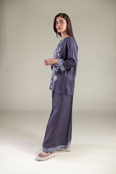 Embroidered | Textured Weave | Trousers | USD 15.00