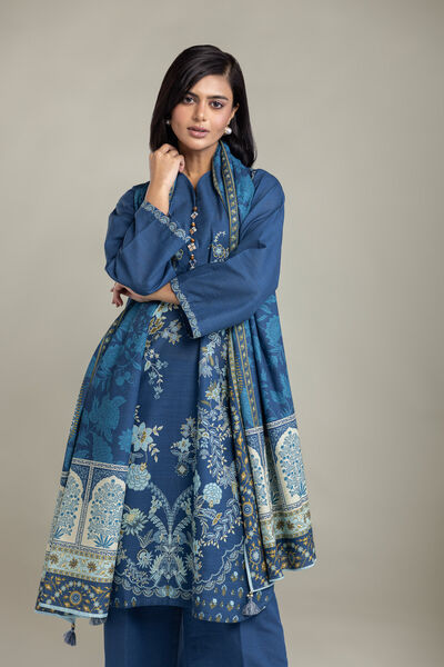 Printed | Light Khaddar | Tailored Khaddar 3-Piece | USD 65.00
