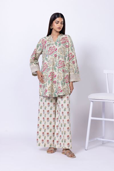 Printed | Crosshatch Poplin | Pants | USD 15.00