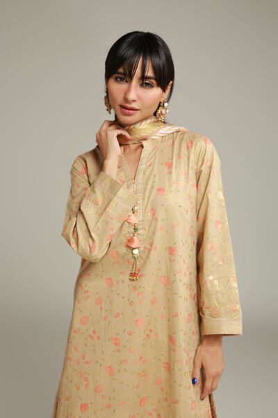 Printed | Cambric | 3-piece Tailored Set | USD 34.50
