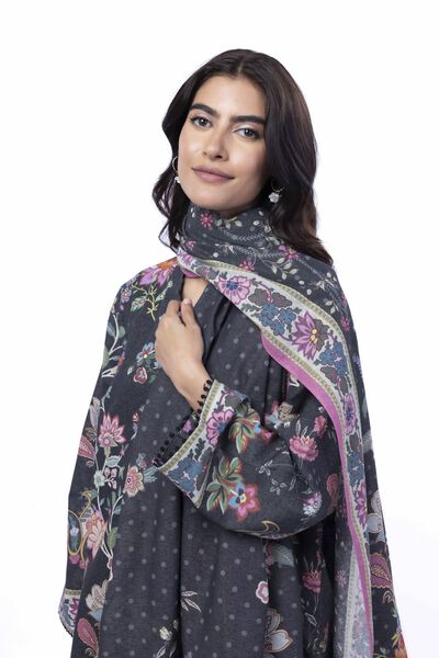 Printed | Karandi | Fabrics 3 Piece | USD 40.00