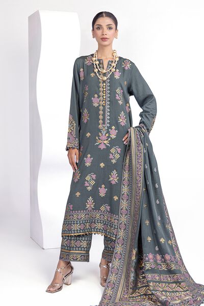 Dyed | Jacquard | Fabrics 3 Piece | USD 25.00