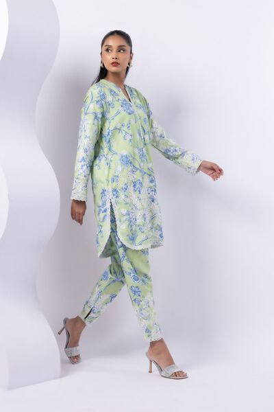 Embroidered | Crosshatch Raw Silk | Shalwar | USD 9.00