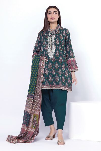 Embroidered | Lawn | Fabrics 3 Piece | USD 20.00