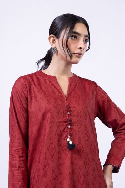 Dyed | Jacquard | Kurta | USD 30.00
