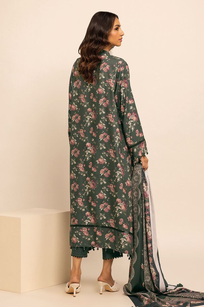 Printed | Printed Viscose Satin | Fabrics 3 Piece | null