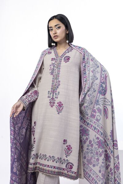 Embroidered | Khaddar | Fabrics 3 Piece | USD 65.00