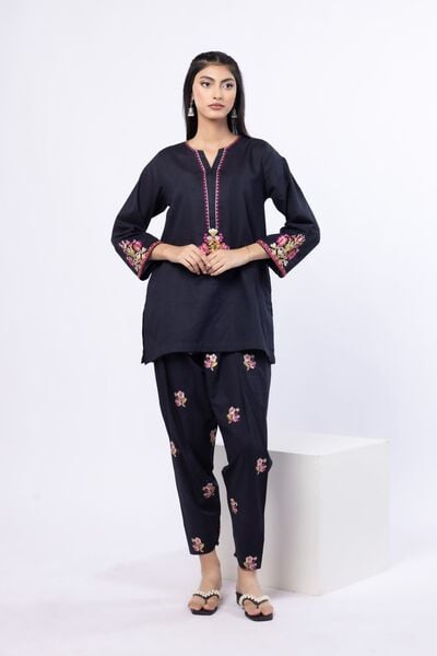 Embroidered | Cotton Dobby | Pants | USD 20.00