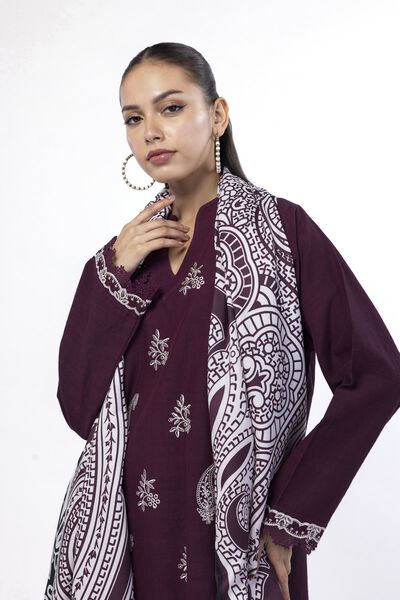 Embroidered | Khaddar | Fabrics 3 Piece | USD 50.00