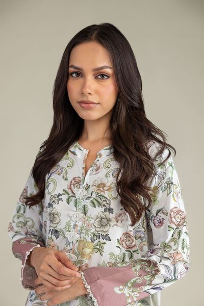 Printed | Cambric | Floral Longline Kurta | USD 17.50