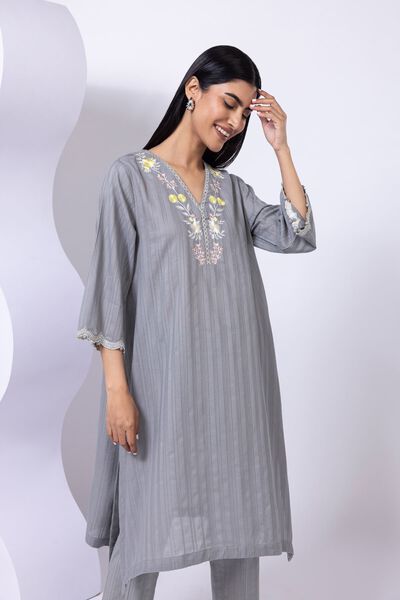 Embroidered | Leno | Kurta | USD 15.00