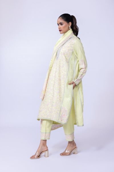Embroidered | Russian Raw Silk | Pants | USD 30.00