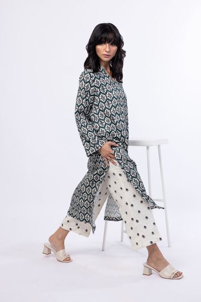 Printed | Double Layer Striped | Pants | USD 23.00