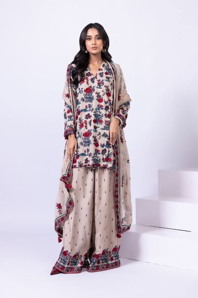 Embroidered | Polyester Crinkle Chiffon | Kurta | USD 24.00