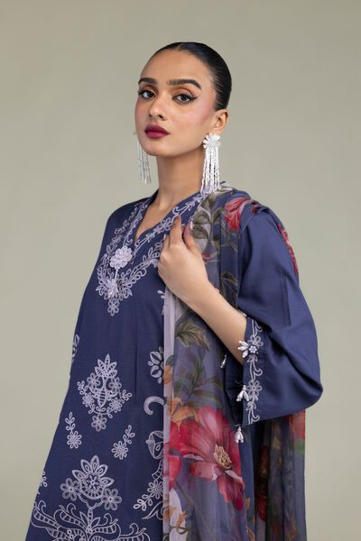 Embroidered | Chiffon | Floral Chiffon Dupatta | USD 30.00