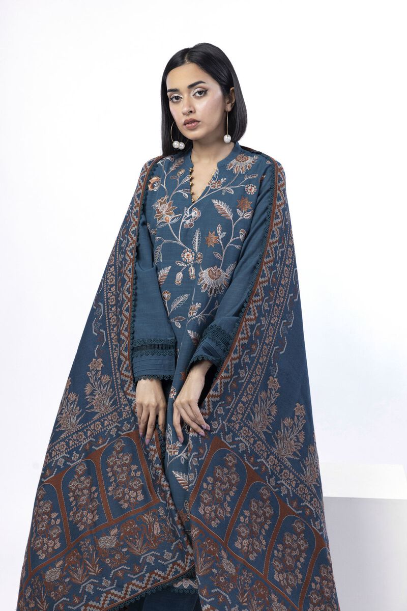 Embroidered | Khaddar | Tailored 3 Piece | null