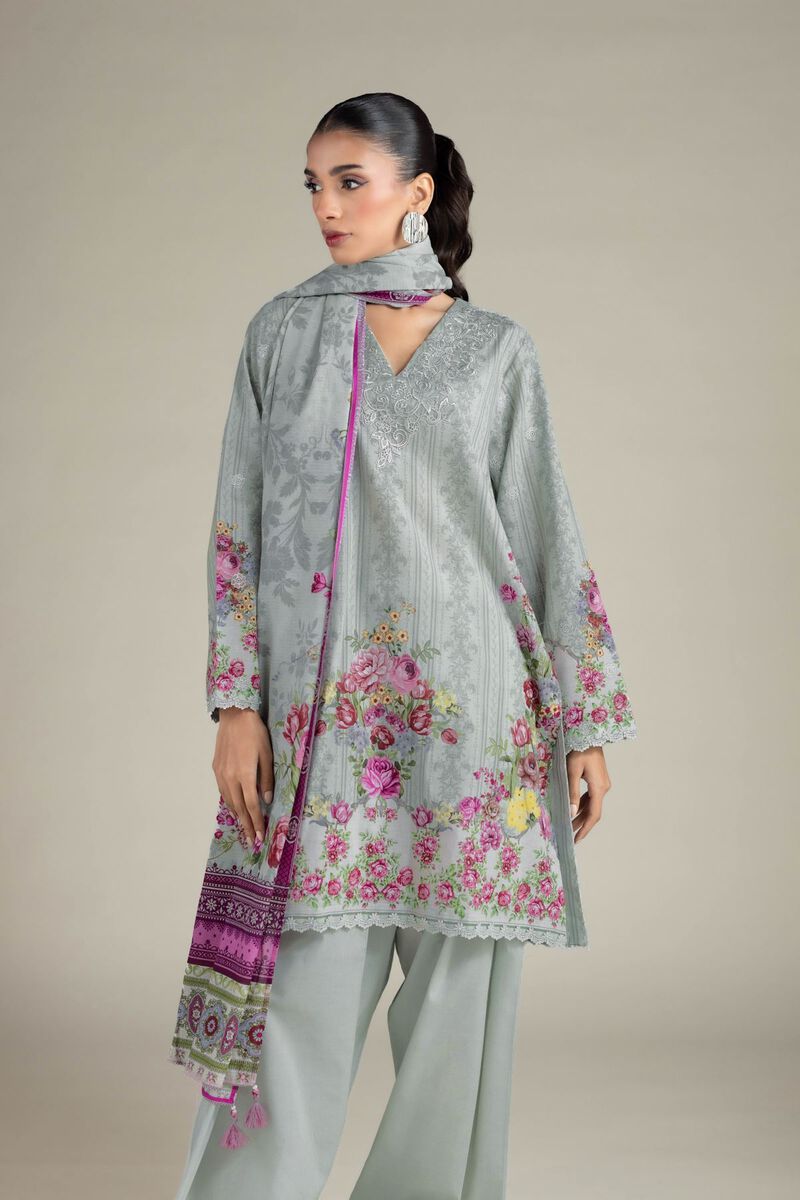 Embroidered | Cambric | Fabrics 3 Piece | USD 45.00