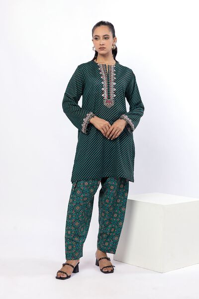 Embroidered | Khaddar | Fabrics 2 Piece | Top and Bottom | USD 30.00