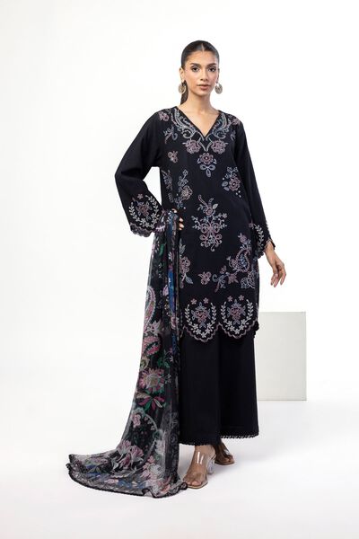 Embroidered | Crosshatch | Fabrics 3 Piece | USD 25.00