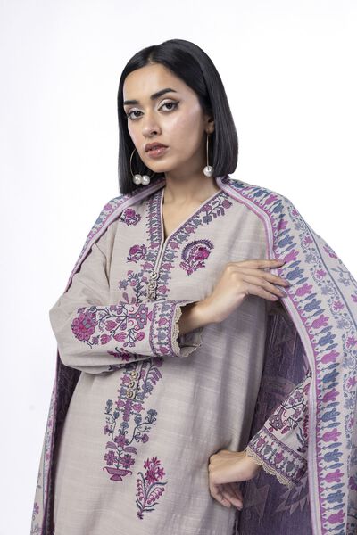 Embroidered | Khaddar | Fabrics 3 Piece | USD 65.00