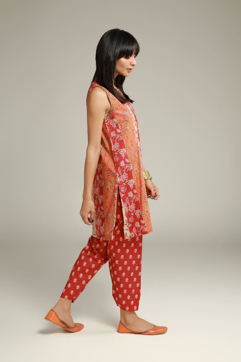 Embroidered | Cambric | Sleeveless Cambric Kurta | USD 30.00