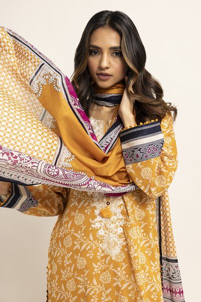 Fabrics 3 Piece Suit, YELLOW, hi-res