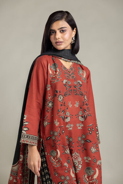 Printed | Light Khaddar | Tailored 3-Piece Set | USD 65.00