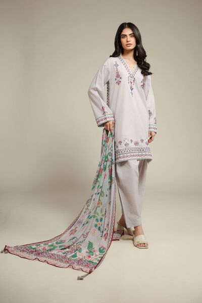 Embroidered | Cambric | Fabrics 3 Piece | USD 27.50
