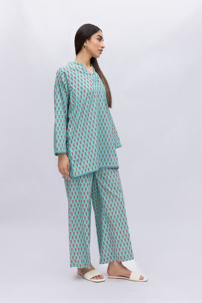 Printed | Crosshatch Poplin | Pants | USD 15.00