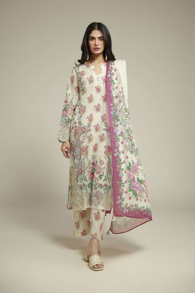 Embroidered | Mesuri | Fabrics 3 Piece | USD 45.00