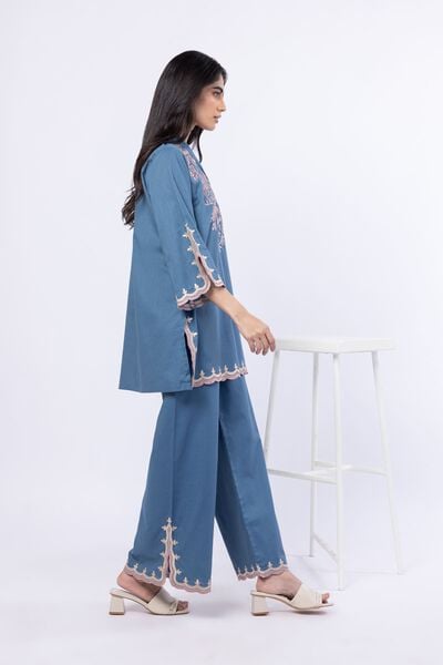 Embroidered | Linen Cotton | Pants | USD 23.00