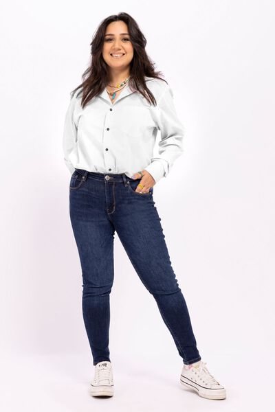 Mid-Rise Skinny Jeans, BLUE, hi-res