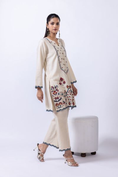 Embroidered | Cotton Dobby | Pants | USD 6.00