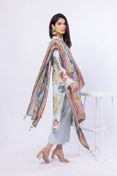 Embroidered | Russian Raw Silk | Pants | USD 11.50