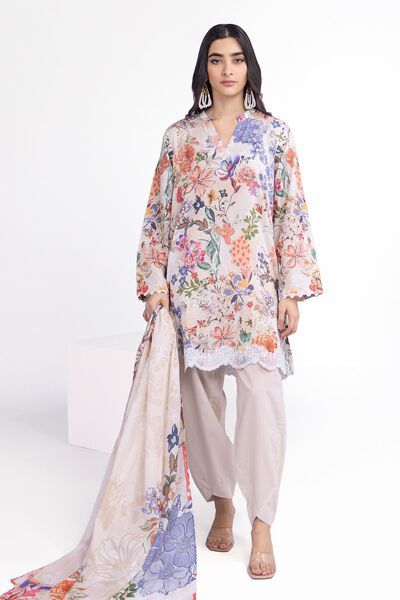 Embroidered | Lawn | Fabrics 3 Piece | USD 20.00